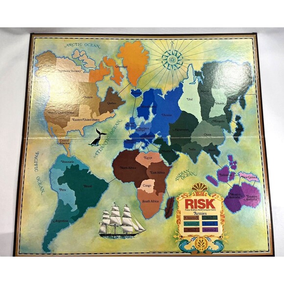 Vintage 1980 RISK World Conquest Parker Brothers Board Game Complete - Picture 4 of 16